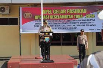 Polres Sibolga Gelar Pasukan Ops Keselamatan Toba 2024