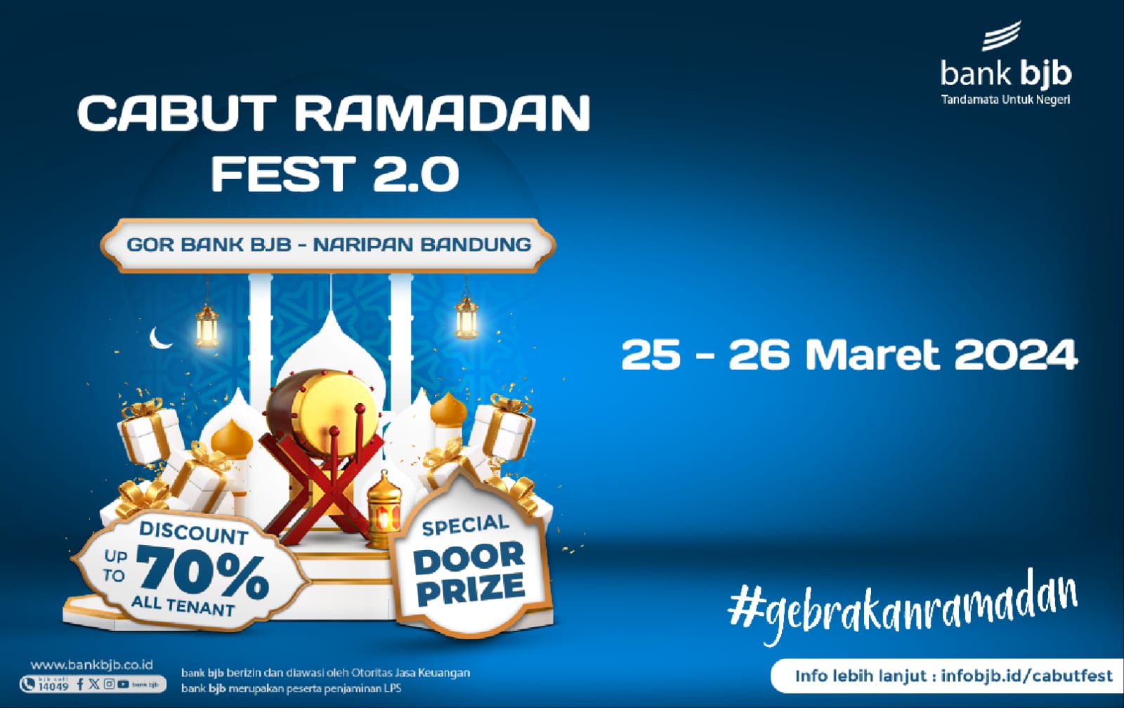 bank bjb Tebar Berbagai Promo Menarik di Bazar CABUT Ramadan Fest 2.0 Hadirkan Promo Diskon Hingga 70%