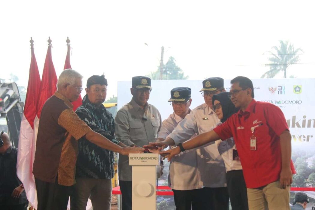 Pj. Bupati Bogor - Menhub RI Tinjau Groundbreaking Flyover Tenjo