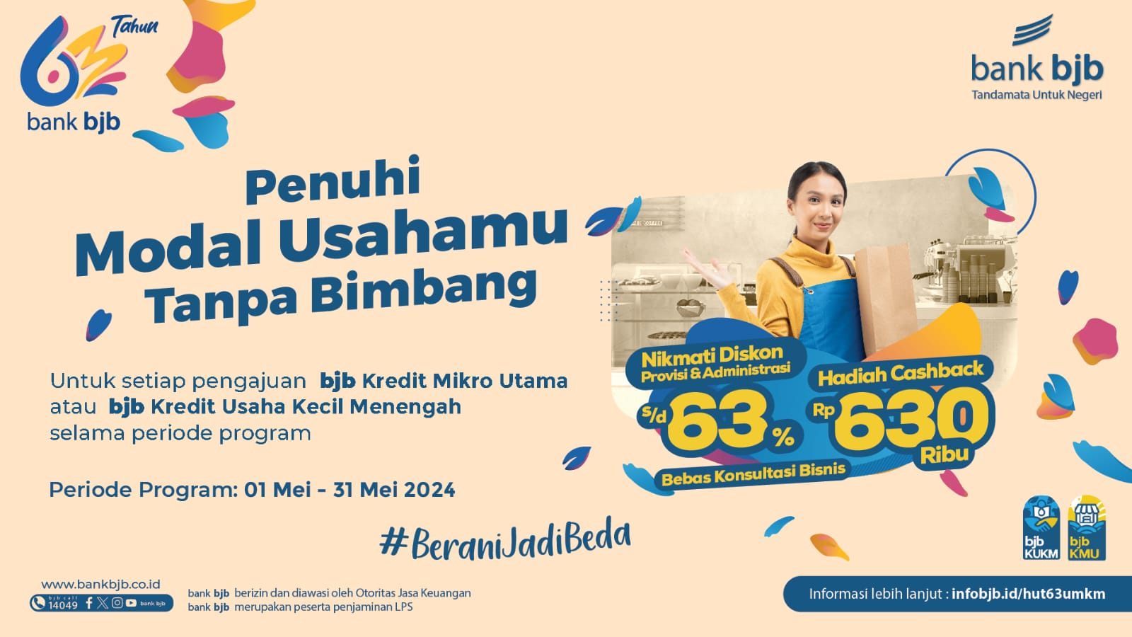 Mau Tambah Modal Usaha, Yuk Ajukan Kredit UMKM ke bank bjb. Ada Promo Diskon 63% dan Cashback