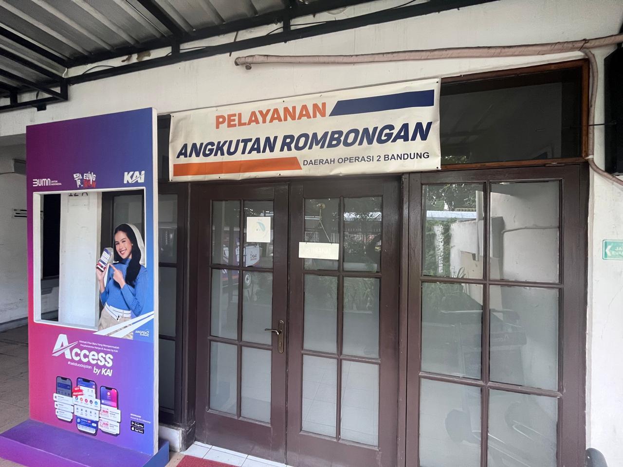 Kantor Pelayanan KA Rombongan di Daop 2 Bandung Jalan Stasiun Selatan. *poto humas