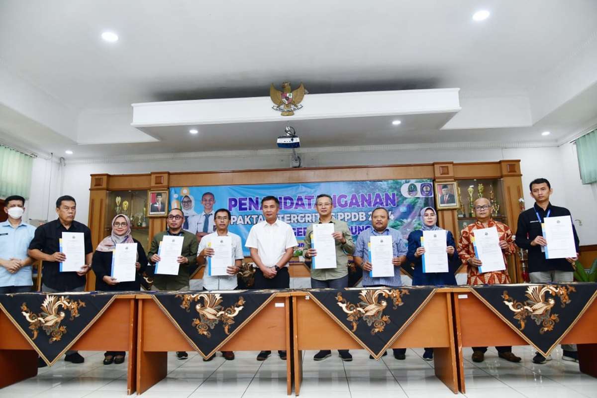 PPDB JABAR 2024, Operator hingga Kepala Sekolah Tanda Tangani Pakta Integritas