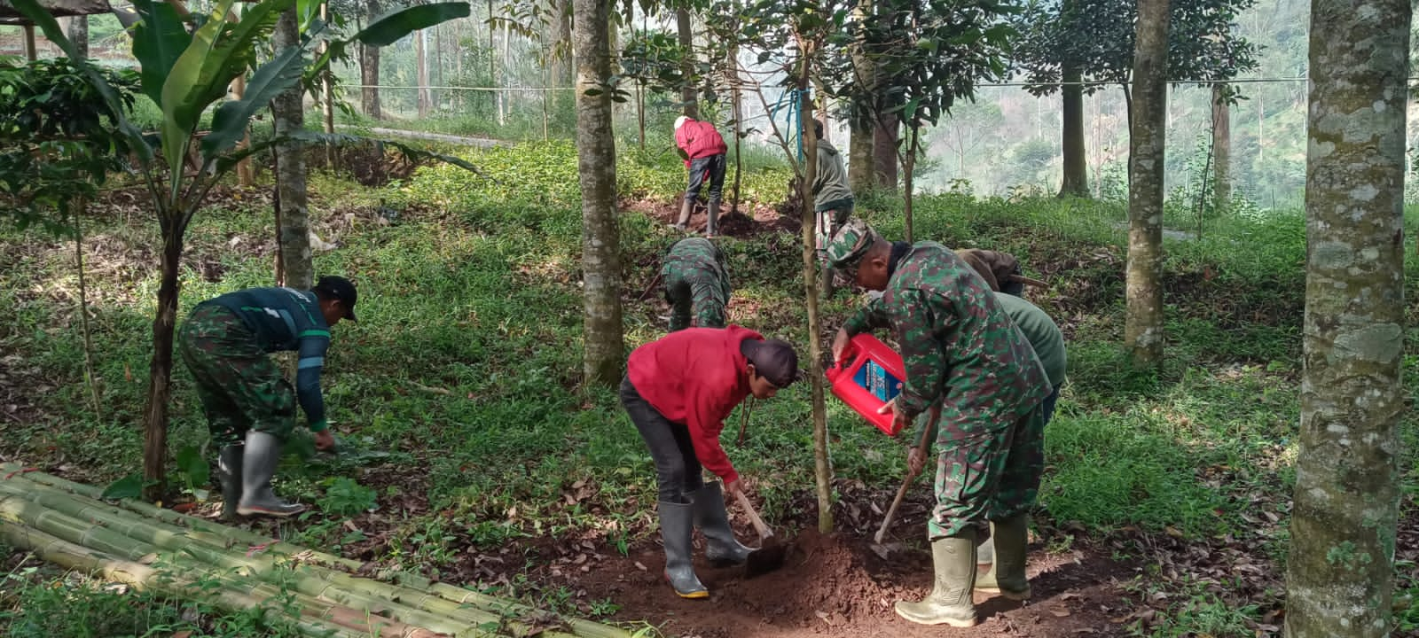 Patroli Rutin di Lahan Kritis Terus Dilaksanakan Sub 6 Sektor 2 Citarum Harum.