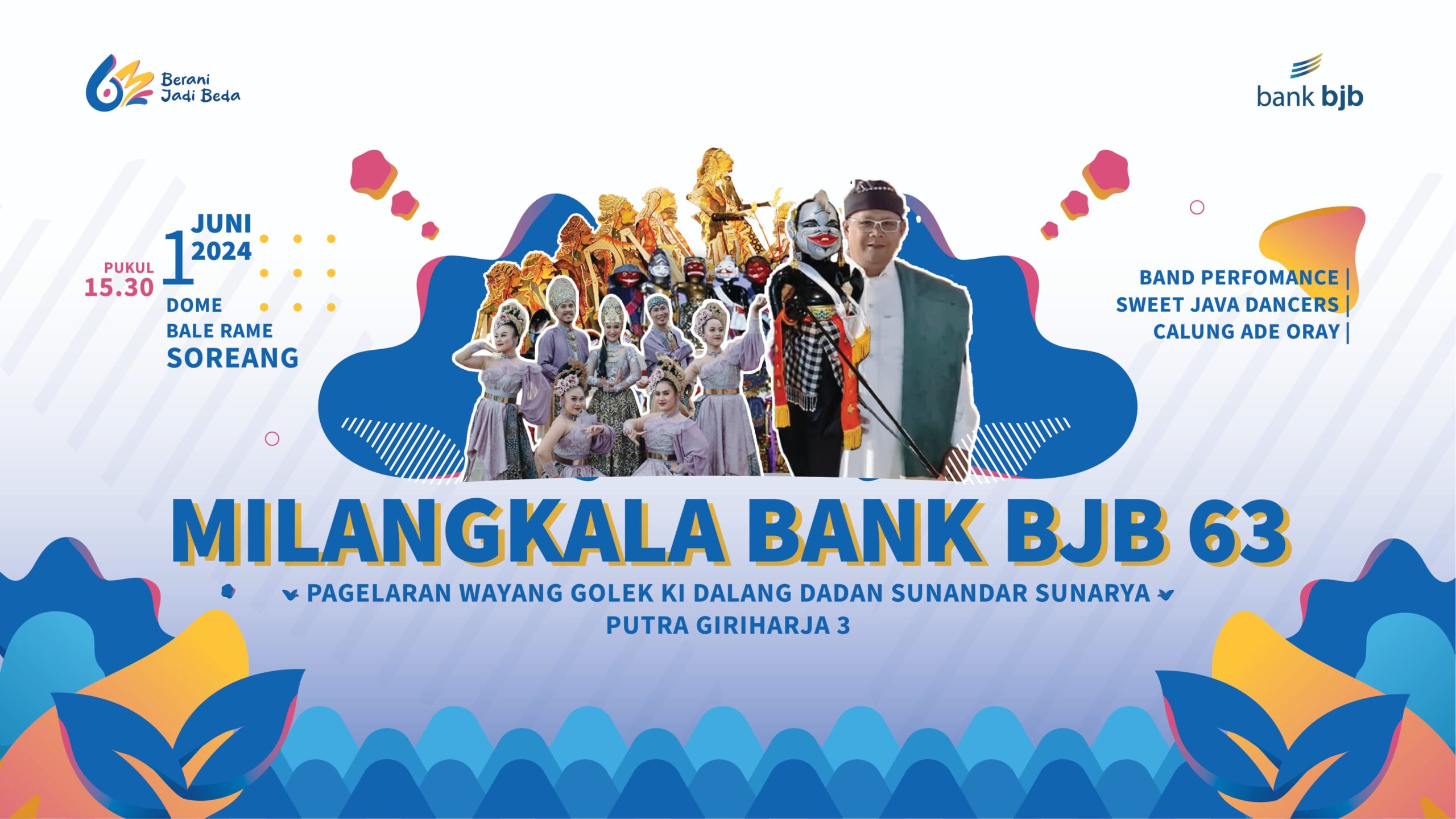 Meriahkan Ulang Tahun, bank bjb Hadirkan Milangkala bank bjb ke-63: Pagelaran Wayang Golek dan Hiburan di Dome Bale Bale Soreang