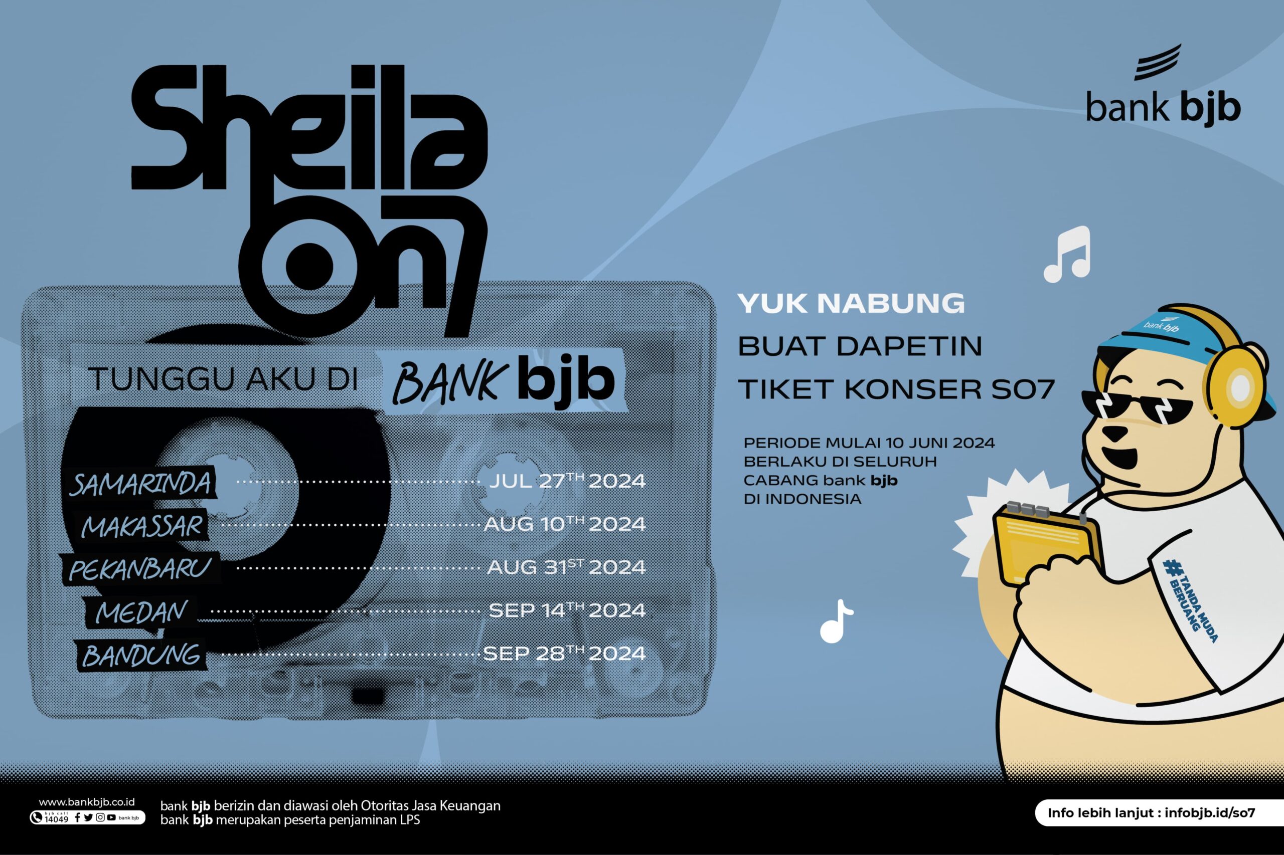 Nabung di bank bjb, Bisa Dapat Tiket Konser Sheila On 7