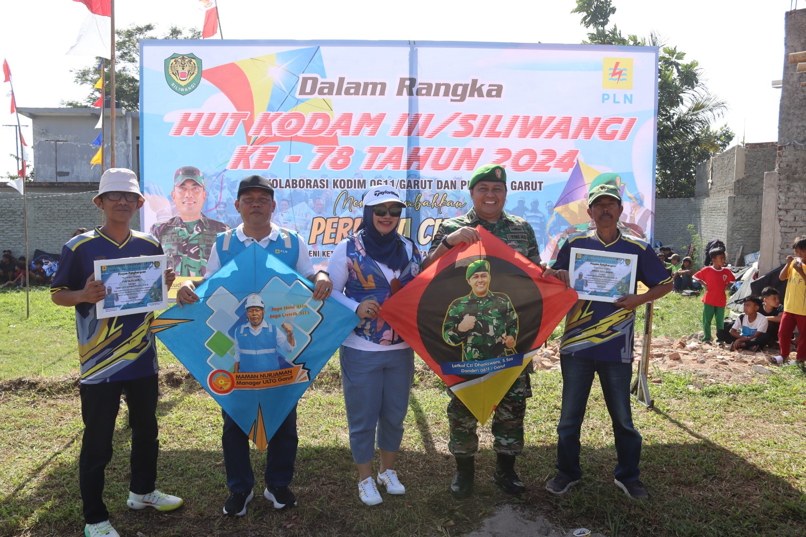 Kodim 0611/Garut dan PLN ULTG Garut Bersinergi dalam Menyelenggarakan Turnamen Layang-layang