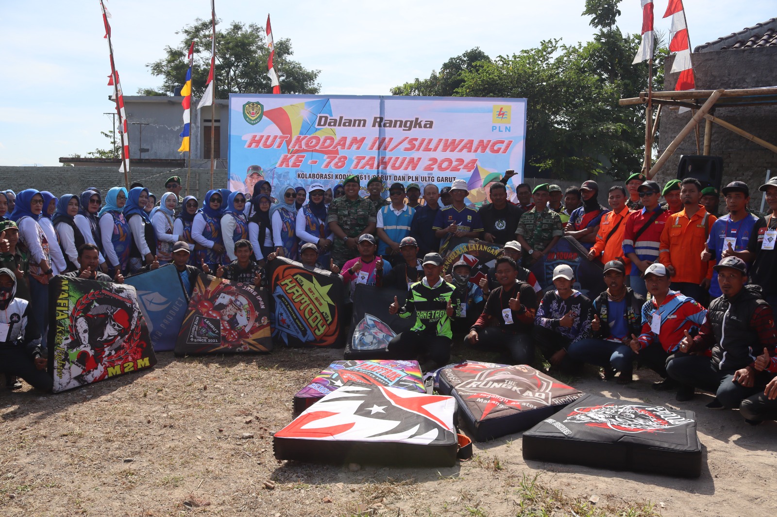 Kodim 0611/Garut dan PLN ULTG Garut Bersinergi dalam Menyelenggarakan Turnamen Layang-layang