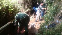 Pstroki dan Pembersihan Sampah di Anak Sungai Citarum di Wilayah Kampung Cibutak Desa Cikitu.