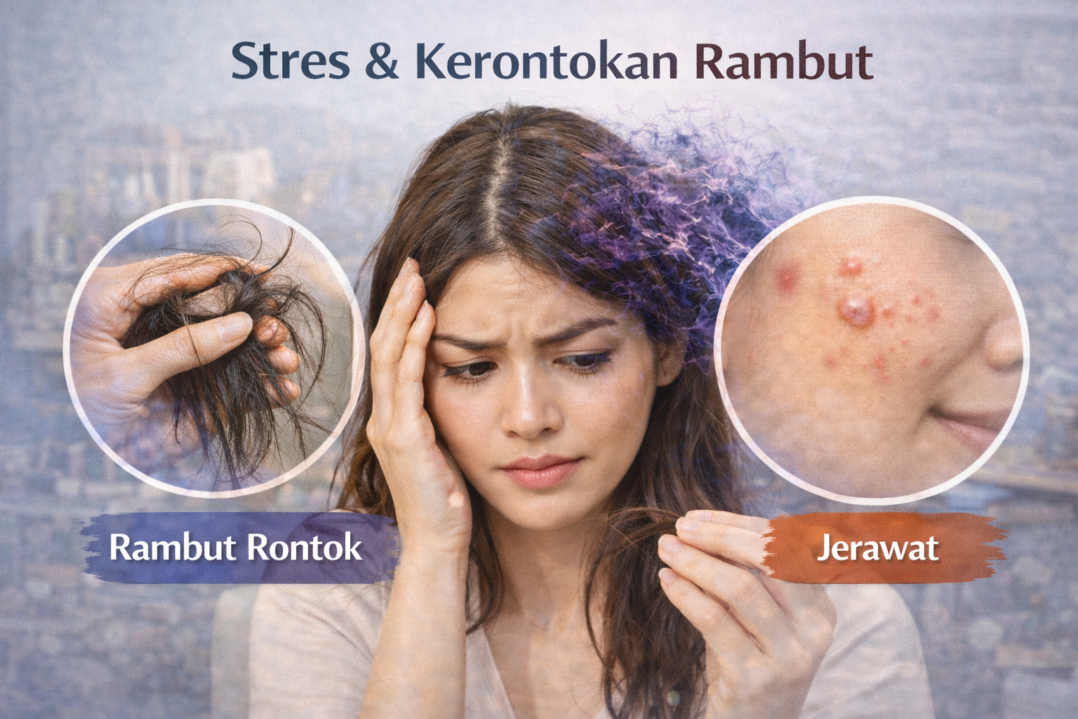 Stres Berkepanjangan Picu Jerawat dan Rambut Rontok, Ini Penjelasan dan Cara Mengatasinya