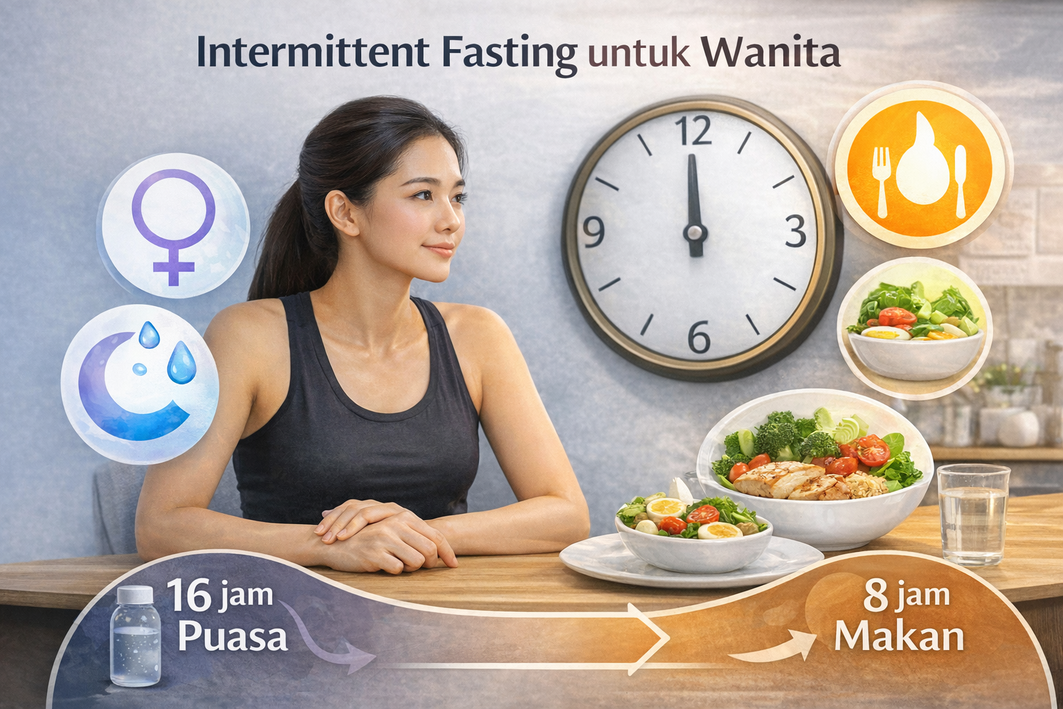 Intermittent Fasting untuk Wanita: Aman atau Berisiko?
