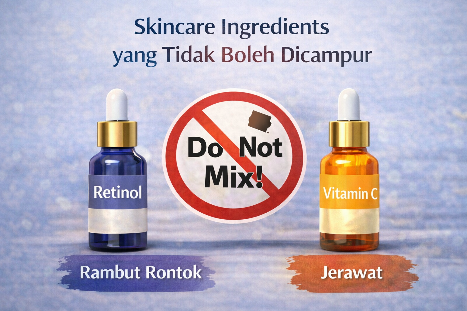 Kandungan Skincare yang Tidak Boleh Dicampur Sembarangan Kandungan Skincare yang Tidak Boleh Dicampur Sembarangan