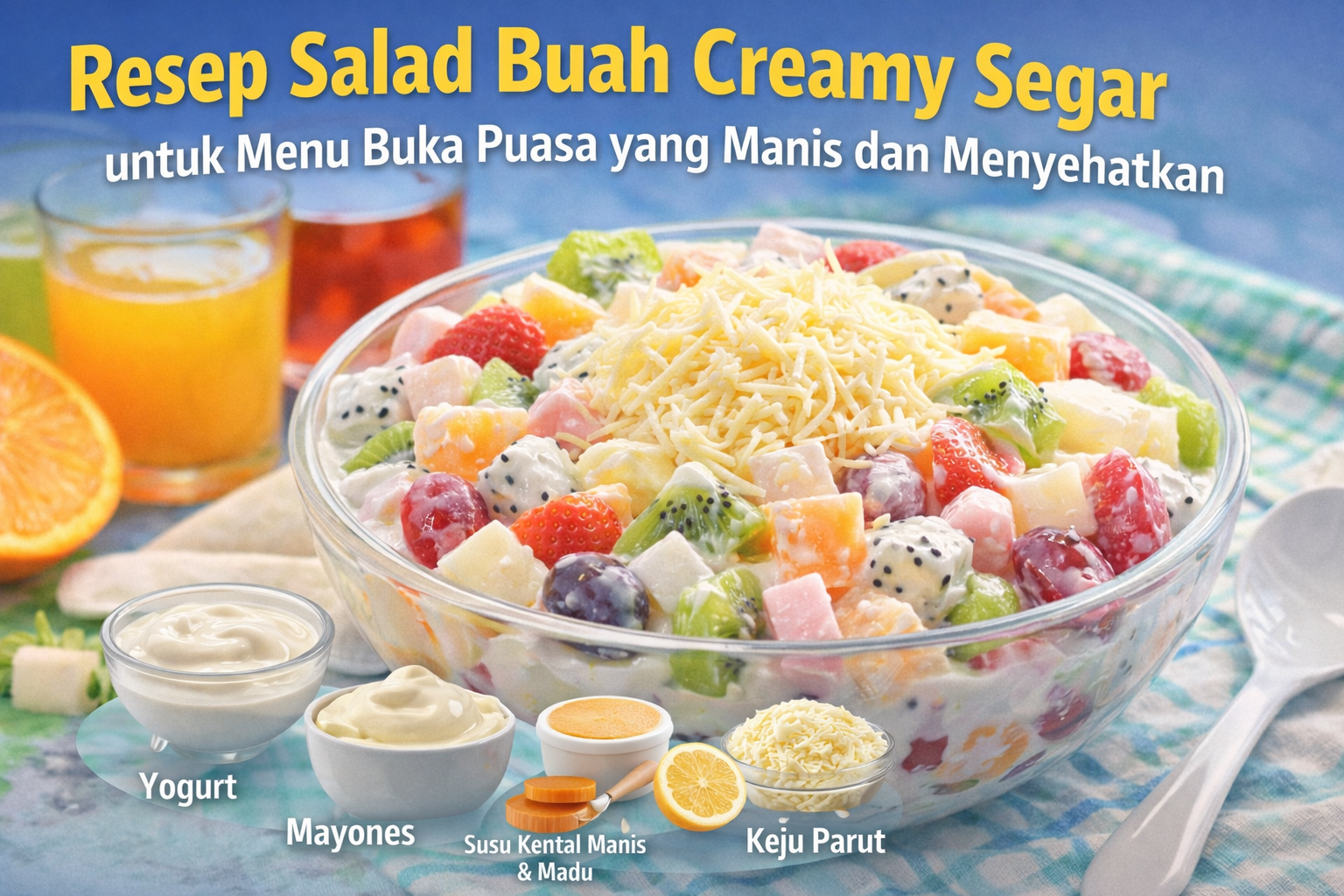 Resep Salad Buah Creamy Segar untuk Menu Buka Puasa yang Manis dan Menyehatkan
