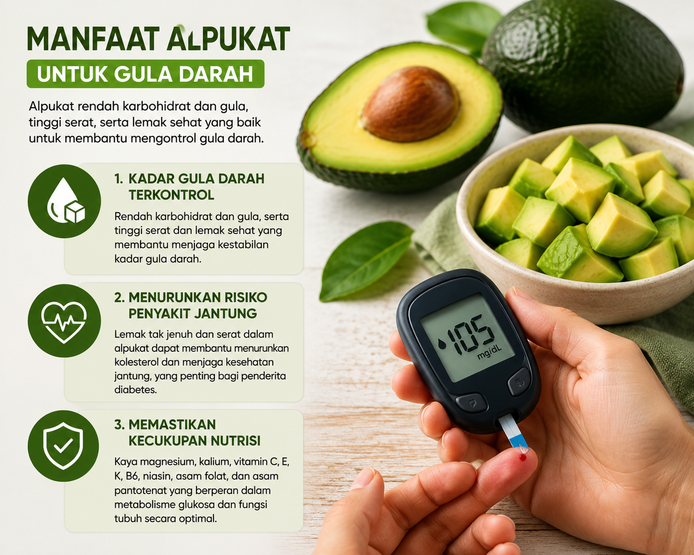 Manfaat Alpukat untuk Gula Darah