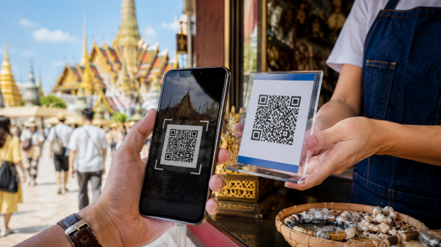 Sistem pembayaran kode QR.