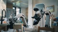X Square Robot performing household tasks in a home environment